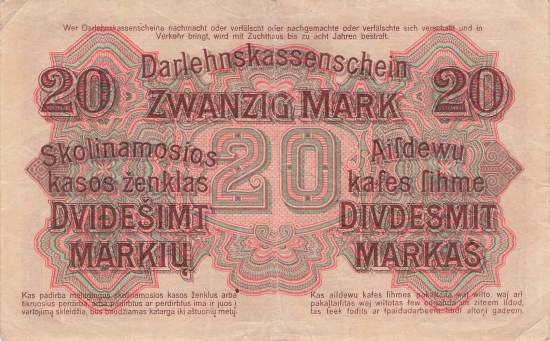 ro. 468 B 20 Mark 1918